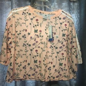 ADIDAS Floral Pink Crop Top